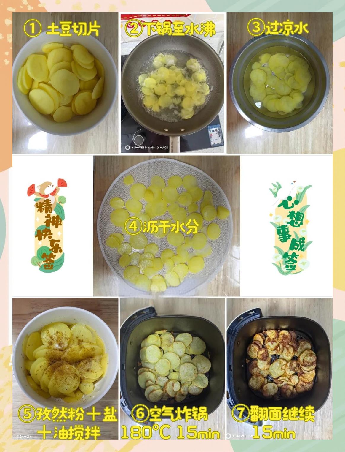 炸土豆片的制作方法